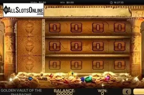 Reel Screen. The Golden Vault of the Pharaohs from High 5 Games