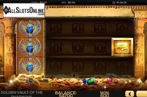 Win Screen 1. The Golden Vault of the Pharaohs from High 5 Games