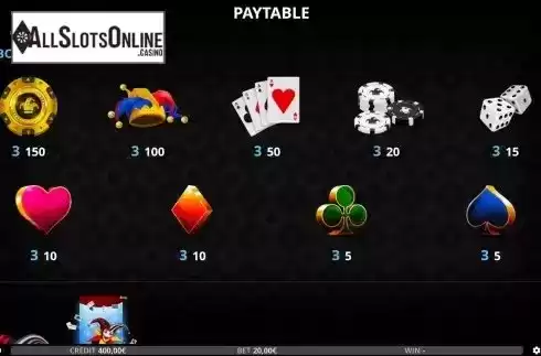 Paytable Screen