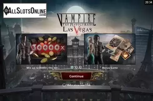 Intro Game screen 1. Vampire: The Masquerade – Las Vegas from Foxium