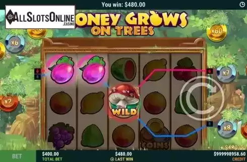 Win Screen . Money Grows on Trees (Slot Factory) from Slot Factory