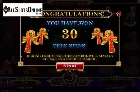Free Spins 1. Nights of Egypt Expanded Edition from Spinomenal