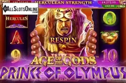 Screen 4. Age of The Gods™ Prince of Olympus from Playtech