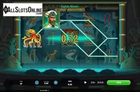 Win screen 3. Captain Manta's Oceanic Adventures from Roxor Gaming