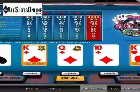 Game Screen. Double Joker Poker (Nucleus Gaming) from Nucleus Gaming