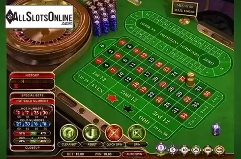 Game workflow 3. European Roulette Pro Special (GVG) from GVG