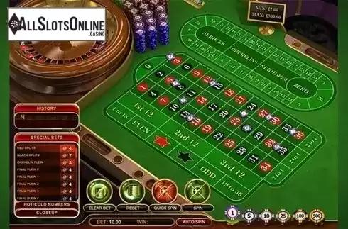 Game workflow 2. European Roulette Pro Special (GVG) from GVG
