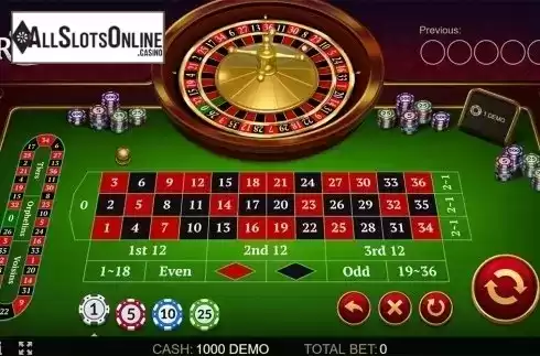 Reels screen. European Roulette(Evolution Gaming) from Evoplay Entertainment