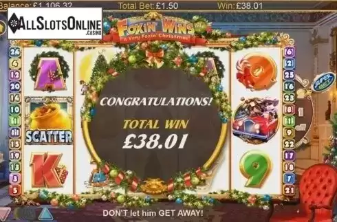 Win Screen 4. Foxin' Wins - A Very Foxin' Christmas from NextGen