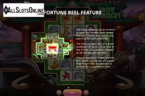 Fortune Reel feature screen