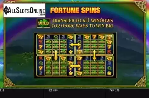 Fortune spins screen