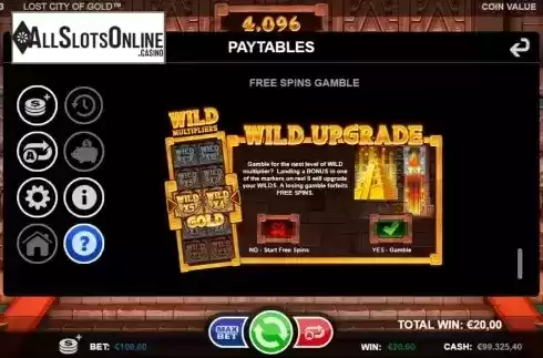 FS gamble screen