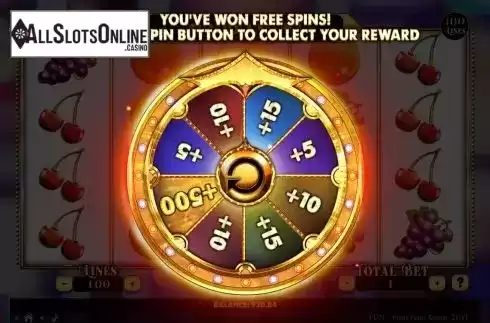 Bonus Wheel. Penny Fruits Extreme Spin O Wheel from Spinomenal
