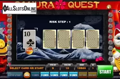 Risk game screen