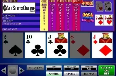 Game Screen. Texas Hold'em Joker Poker (iSoftBet) from iSoftBet