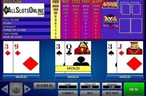 Game Screen. Texas Hold'em Joker Poker (iSoftBet) from iSoftBet