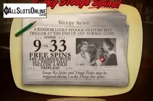 Free Spins. The Three Stooges Brideless Groom from RTG