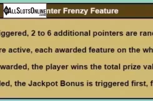 Pointer Frenzy feature. Wheel of Fortune Hawaiian Getaway from IGT