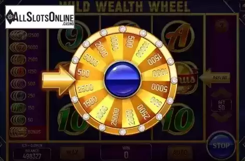 Bonus wheel screen