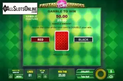Gamble Double Up Risk Game Screen