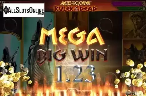 Mega Big Win. Age Of Gods Ruler of the Dead from Playtech Vikings