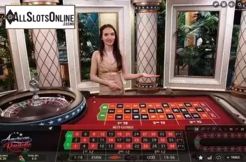 Game Screen. American Roulette (Evolution Gaming) from Evolution Gaming