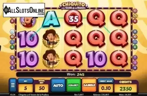 Win Screen. Chiquito y el tesoro de la pradera from MGA