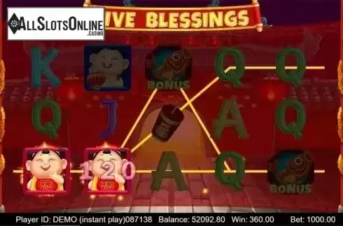 Game workflow 2. Five Blessings	(Triple Profits Games) from Triple Profits Games