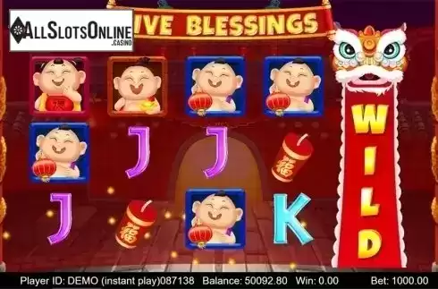 Game workflow 3. Five Blessings	(Triple Profits Games) from Triple Profits Games