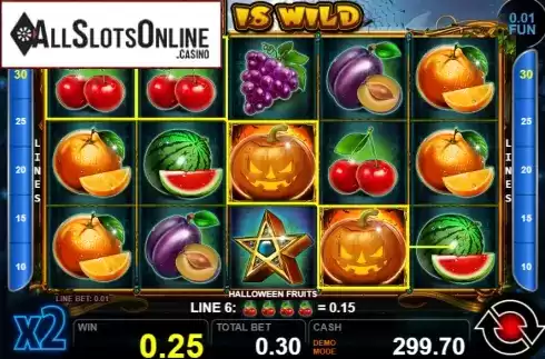 Win screen 1. Halloween Fruits (Casino Technology) from Casino Technology