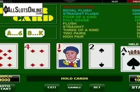 Game workflow. Joker Card Poker (Amatic Industries) from Amatic Industries