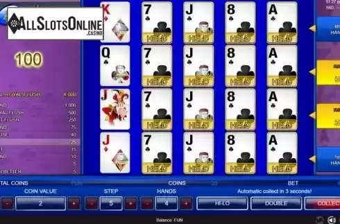Game Screen 4. Joker Poker 4 Hands (Espresso Games) from Espresso Games