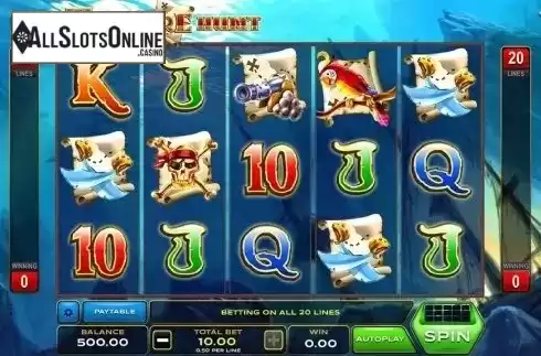 Reels screen. Treasure Hunt (Xplosive Slots Group) from Xplosive Slots Group