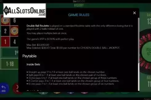 Game Rules Screen