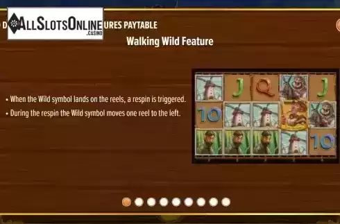 Walking wild feature screen