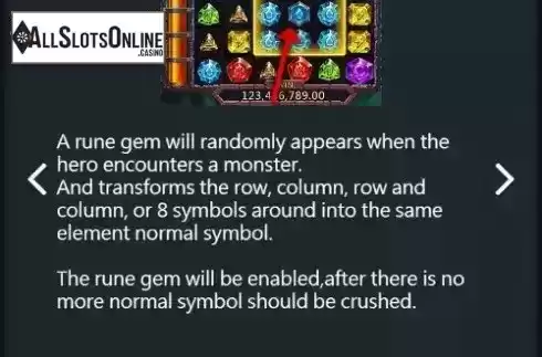 Rune gem screen