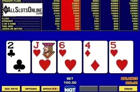 Game Screen 3. Double Double Bonus Poker Game King from IGT
