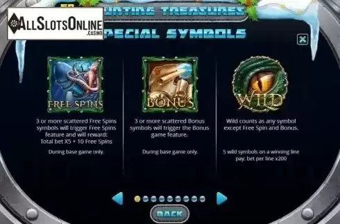 Features. Hunting Treasures Christmas Edition from Spinomenal