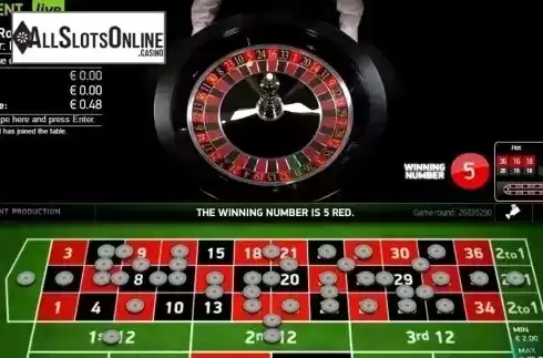 Game Screen. Italian Roulette Live Casino (NetEnt) from NetEnt