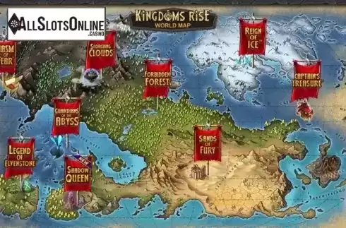Map. Kingdoms Rise: Legend Of Elvenstone from Rarestone Gaming