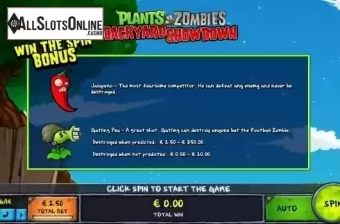 Info 5. Plants vs Zombies: Backyard Showdown from IGT