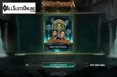 Start Screen. Rich Wilde and the Shield of Athena from Play'n Go