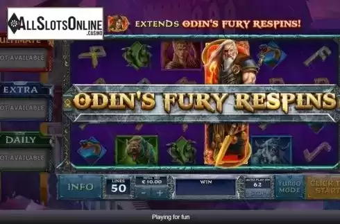 Respins Feature 1. Age of the Gods Norse King of Asgard from Ash Gaming