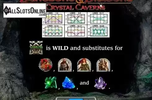 Screen4. Dungeons and Dragons Crystal Caverns from IGT