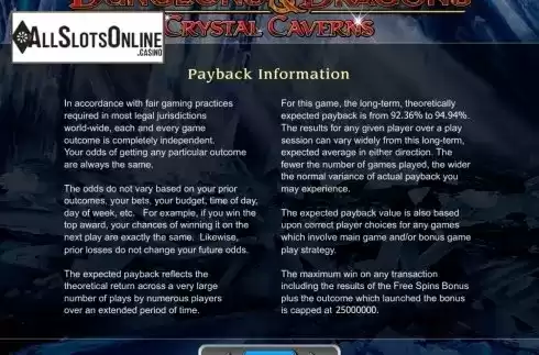 Screen7. Dungeons and Dragons Crystal Caverns from IGT