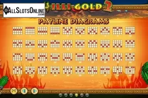 Paytable 4. Stellar Jackpots with Chilli Gold x2 from Lightning Box