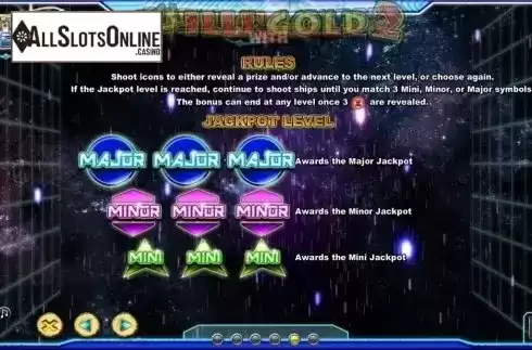 Paytable 5. Stellar Jackpots with Chilli Gold x2 from Lightning Box