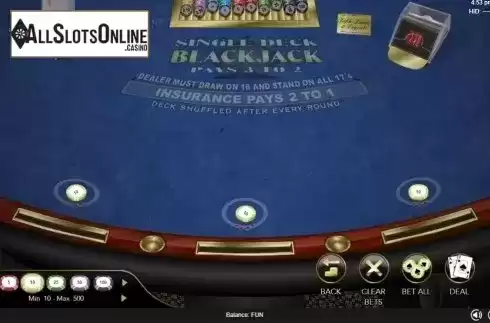 Game Screen 1. Single Deck Blackjack (Espresso Games) from Espresso Games