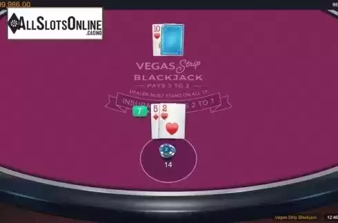 Game Screen 2. Vegas Strip Blackjack (Switch Studios) from Switch Studios