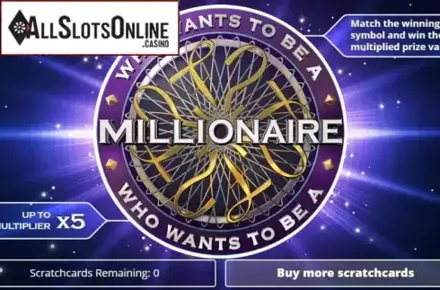 Game screen. Who wants to be a millionaire (gamevy) from gamevy